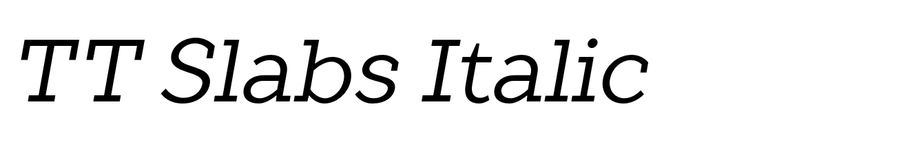 TT Slabs Italic